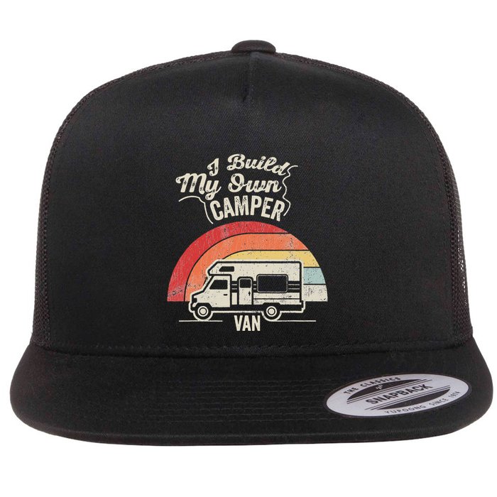 I Build My Own Camper Van Retro Style Flatbill Hat