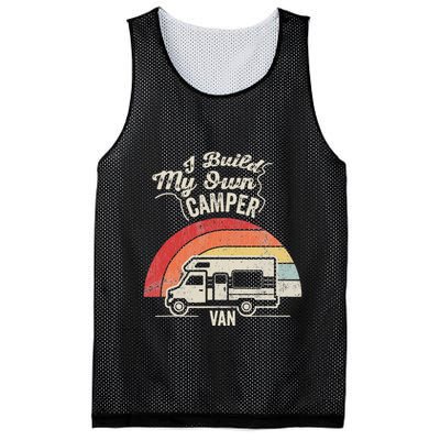 I Build My Own Camper Van Retro Style Mesh Reversible Basketball Jersey Tank
