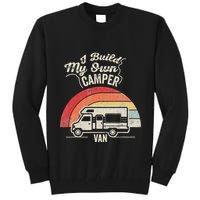 I Build My Own Camper Van Retro Style Tall Sweatshirt