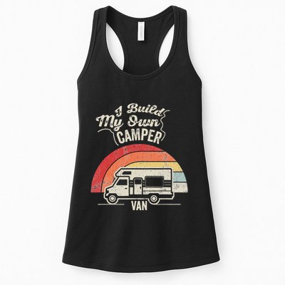 I Build My Own Camper Van Retro Style Womens Tank Top
