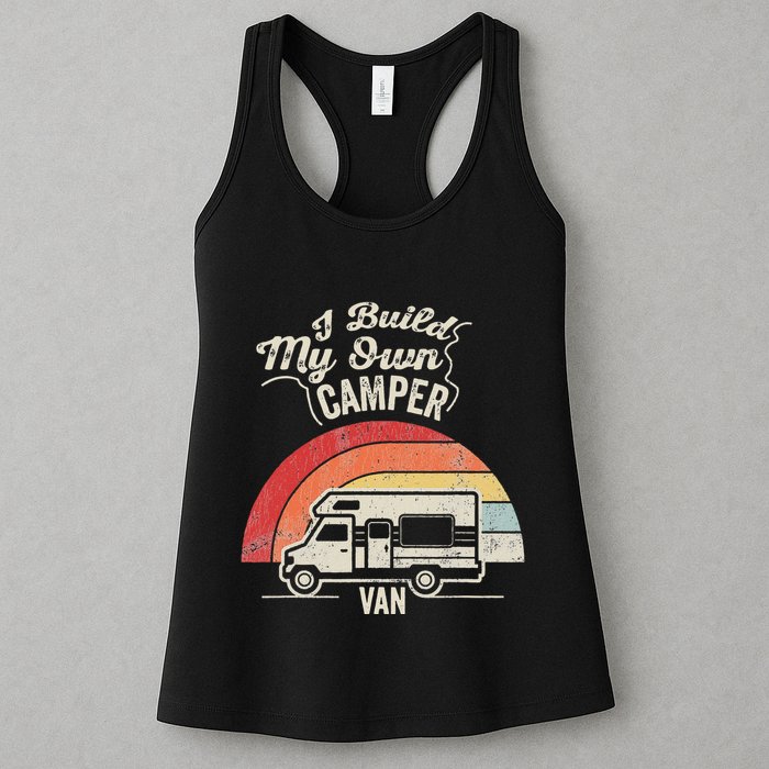 I Build My Own Camper Van Retro Style Womens Tank Top