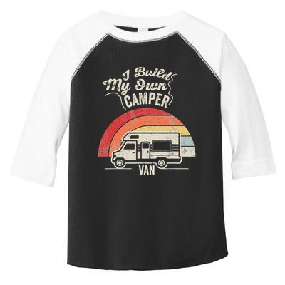 I Build My Own Camper Van Retro Style Toddler Fine Jersey T-Shirt