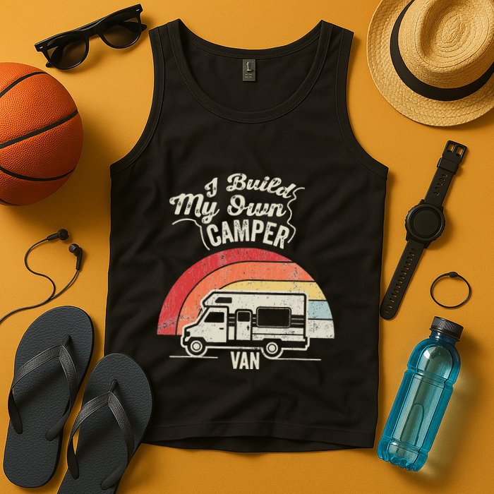 I Build My Own Camper Van Retro Style Tank Top