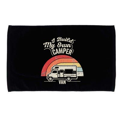 I Build My Own Camper Van Retro Style Microfiber Hand Towel