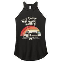 I Build My Own Camper Van Retro Style Women's Perfect Tri Rocker Tank
