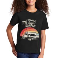I Build My Own Camper Van Retro Style Kids T-Shirt