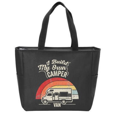 I Build My Own Camper Van Retro Style Zip Tote Bag