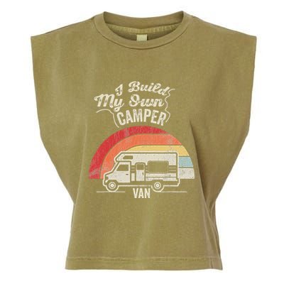 I Build My Own Camper Van Retro Style Garment-Dyed Women's Muscle Tee