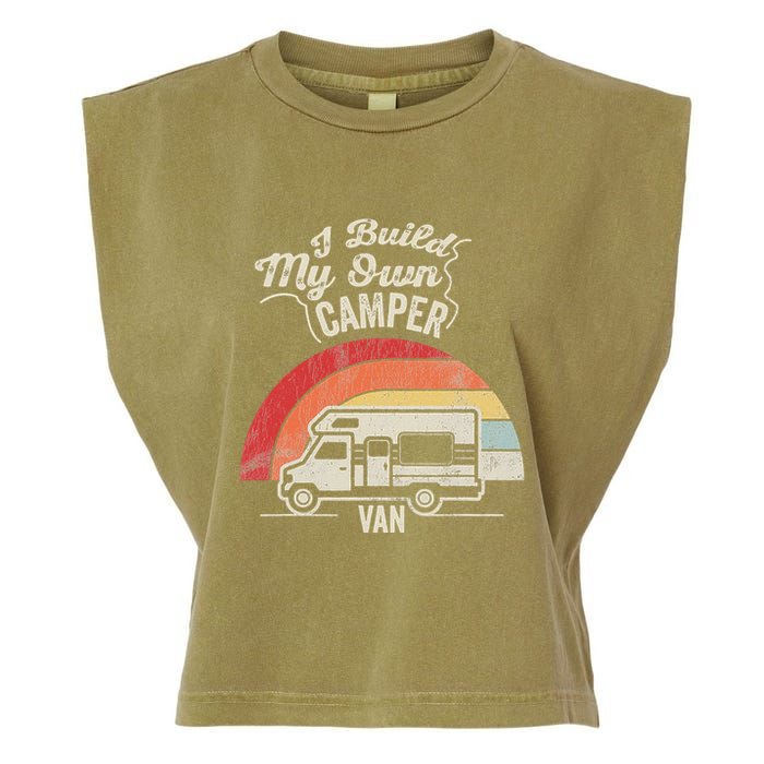 I Build My Own Camper Van Retro Style Garment-Dyed Women's Muscle Tee