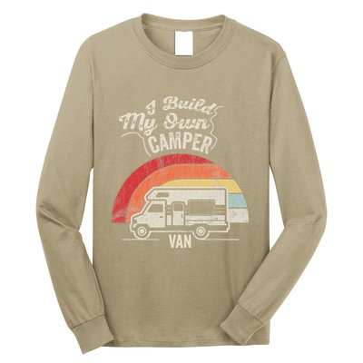 I Build My Own Camper Van Retro Style Long Sleeve Shirt