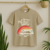 I Build My Own Camper Van Retro Style T-Shirt