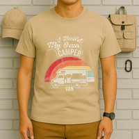 I Build My Own Camper Van Retro Style T-Shirt