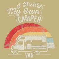 I Build My Own Camper Van Retro Style Button