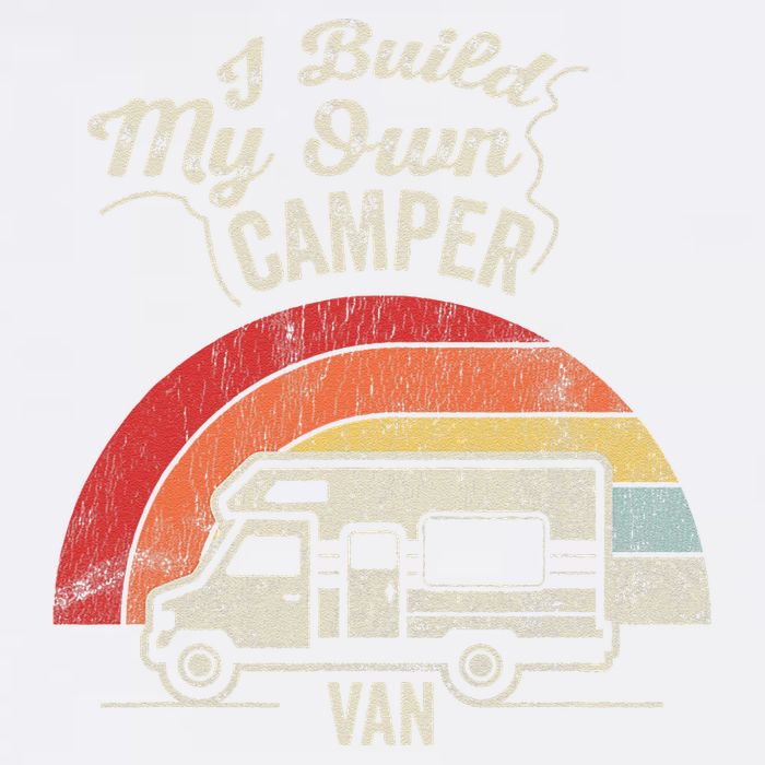 I Build My Own Camper Van Retro Style Garment-Dyed Sweatshirt