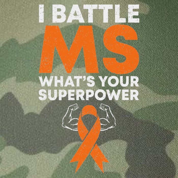 I Battle Ms WhatS Your Superpower Awareness Ribbon Legacy Tie Dye Trucker Hat