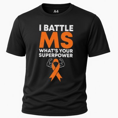 I Battle Ms WhatS Your Superpower Awareness Ribbon Performance Shirt