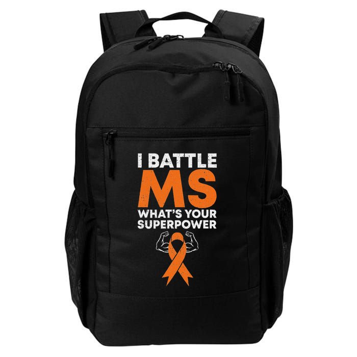 I Battle Ms WhatS Your Superpower Awareness Ribbon Backpack