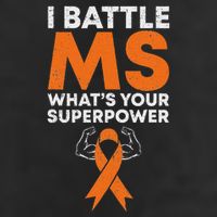 I Battle Ms WhatS Your Superpower Awareness Ribbon 25L Jumbo Tote