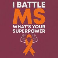 I Battle Ms WhatS Your Superpower Awareness Ribbon 16oz Travel Tumbler