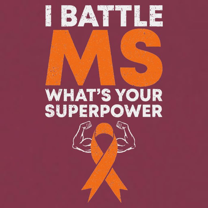 I Battle Ms WhatS Your Superpower Awareness Ribbon 16oz Travel Tumbler