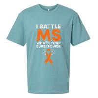 I Battle Ms WhatS Your Superpower Awareness Ribbon Sueded Cloud Jersey T-Shirt