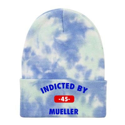 INDICTED BY MUELLER | 45th President Trump News Tie Dye 12in Knit Beanie