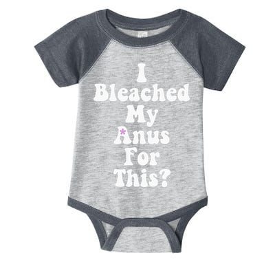 I Bleached My Anus For This Funny Anal Bleaching Infant Baby Jersey Bodysuit