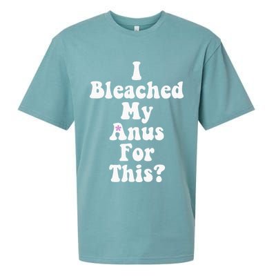 I Bleached My Anus For This Funny Anal Bleaching Sueded Cloud Jersey T-Shirt