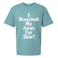 I Bleached My Anus For This Funny Anal Bleaching Sueded Cloud Jersey T-Shirt