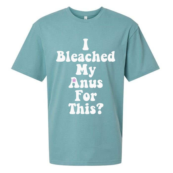 I Bleached My Anus For This Funny Anal Bleaching Sueded Cloud Jersey T-Shirt