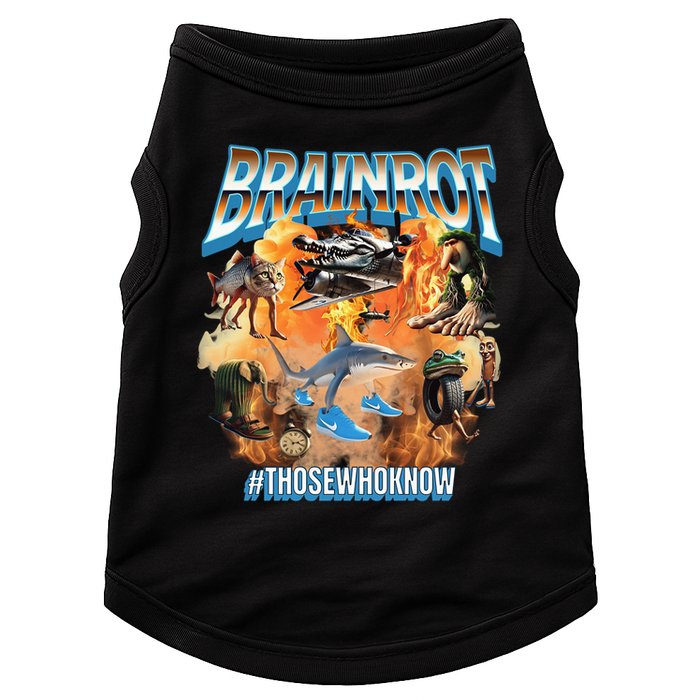 Italian Brainrot Meme Bootleg Doggie Tank