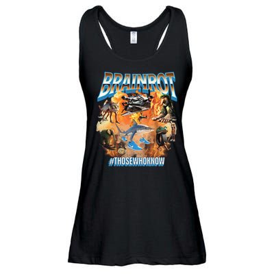 Italian Brainrot Meme Bootleg Ladies Essential Flowy Tank