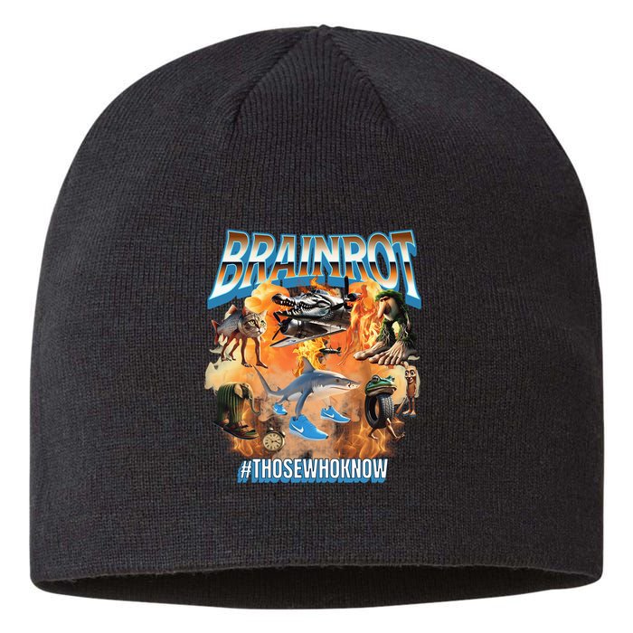 Italian Brainrot Meme Bootleg Sustainable Beanie