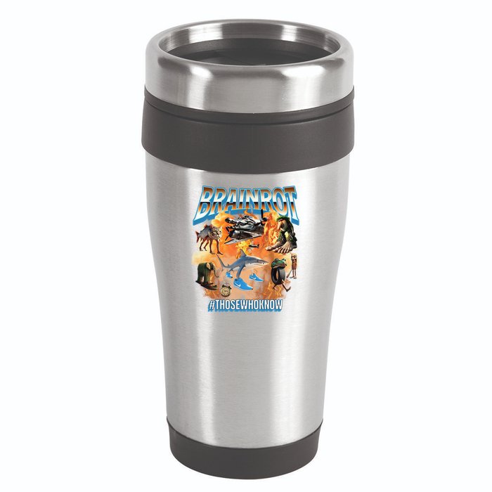 Italian Brainrot Meme Bootleg 16oz Travel Tumbler