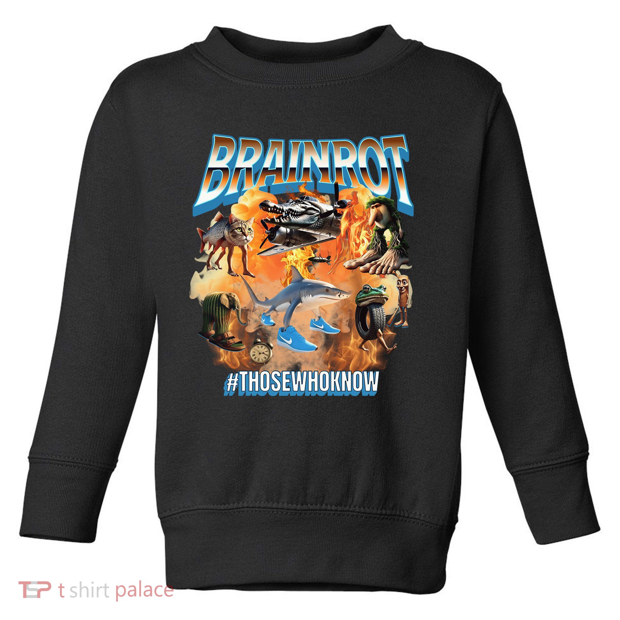 Italian Brainrot Meme Bootleg Toddler Sweatshirt