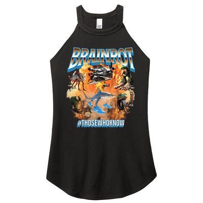 Italian Brainrot Meme Bootleg Women's Perfect Tri Rocker Tank