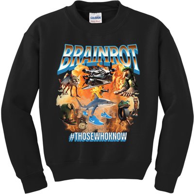 Italian Brainrot Meme Bootleg Kids Sweatshirt