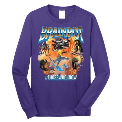 Italian Brainrot Meme Bootleg Long Sleeve Shirt