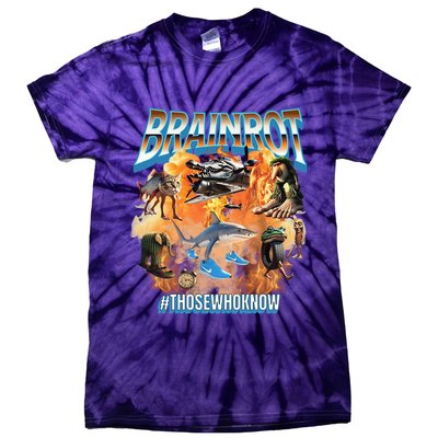 Italian Brainrot Meme Bootleg Tie-Dye T-Shirt