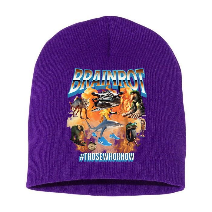Italian Brainrot Meme Bootleg Short Acrylic Beanie