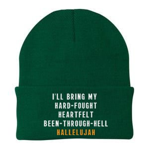 ILl Bring My Hard Fought Heartfelt Hallelujah Knit Cap Winter Beanie