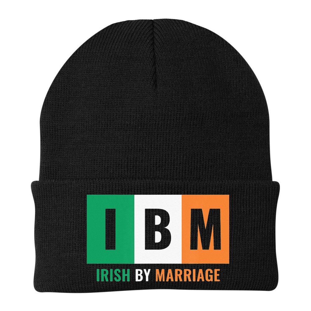 Irish By Marriage IBM Funny St Patrick's Day Beanie