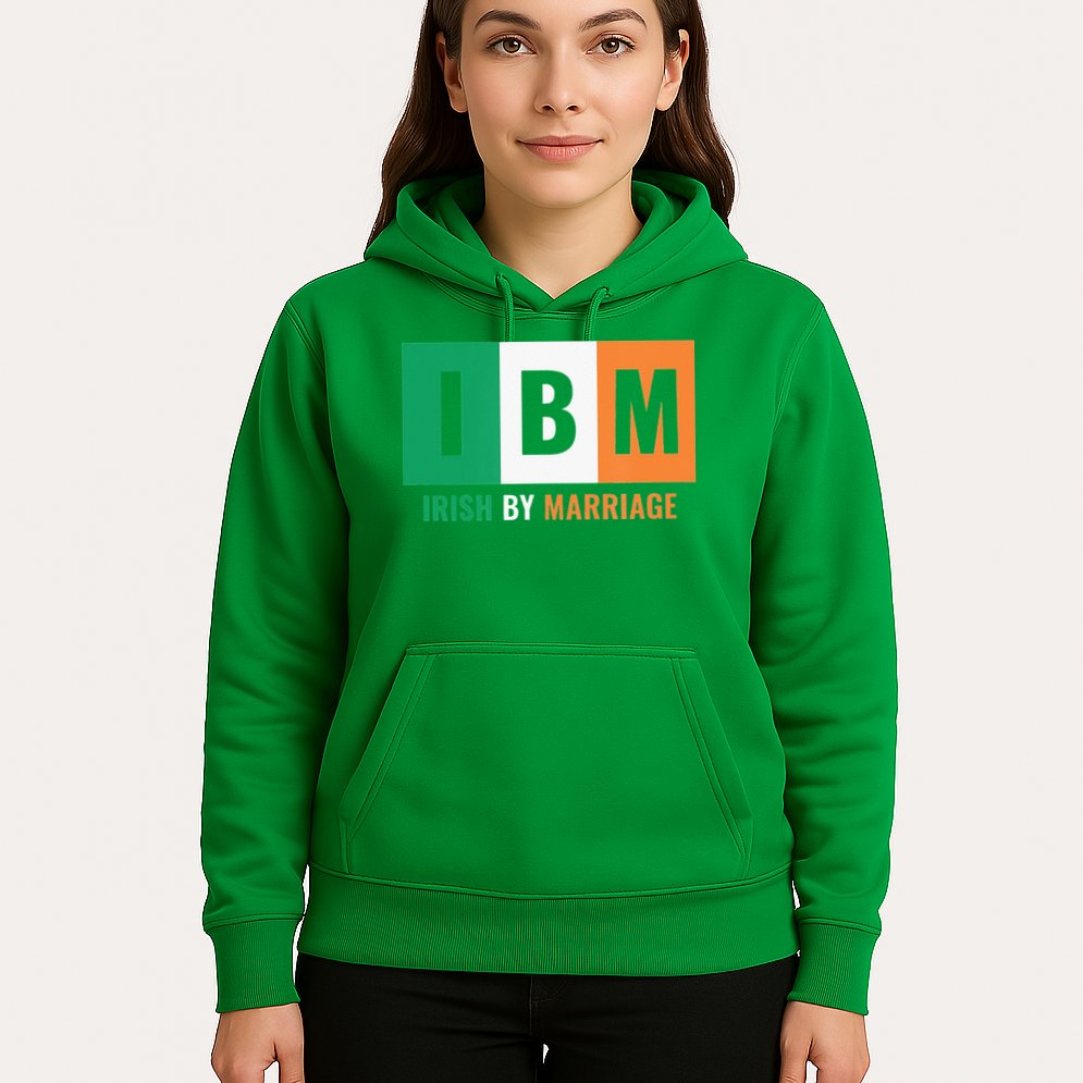 Irish By Marriage IBM Funny St Patrick's Day Hoodie