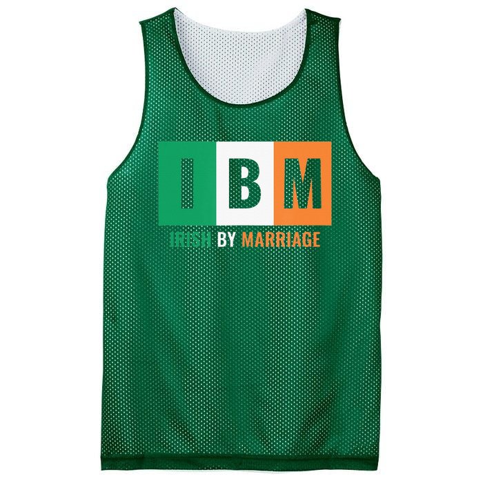 Irish By Marriage IBM Funny St Patrick's Day Mesh Reversible Basketball Jersey Tank