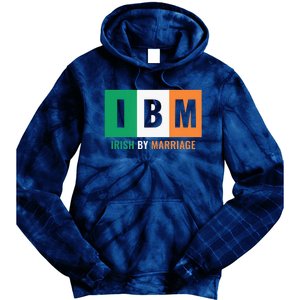 Irish By Marriage IBM Funny St Patrick's Day Tie Dye Hoodie