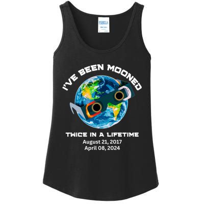 IVe Been Mooned Twice In A Lifetime Total Solar Eclipse Ladies Essential Tank