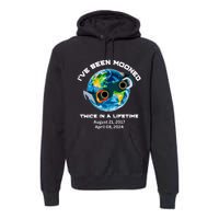 IVe Been Mooned Twice In A Lifetime Total Solar Eclipse Premium Hoodie