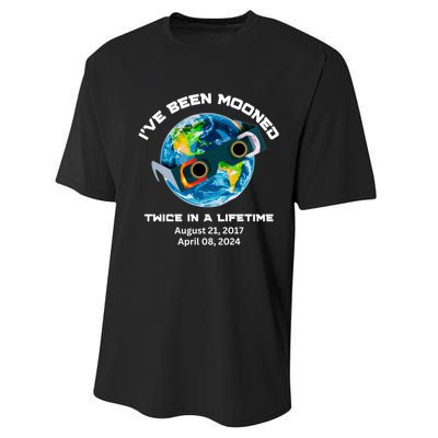 IVe Been Mooned Twice In A Lifetime Total Solar Eclipse Performance Sprint T-Shirt