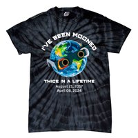 IVe Been Mooned Twice In A Lifetime Total Solar Eclipse Tie-Dye T-Shirt