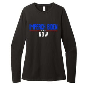 Impeach Biden Now Biden Disaster Womens CVC Long Sleeve Shirt